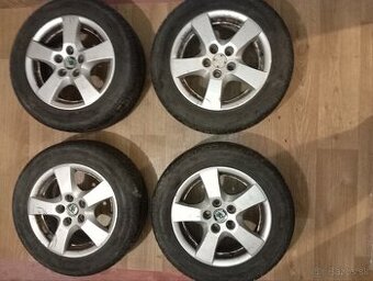 Letné pneumatiky na hliníkových diskoch škoda Fabia