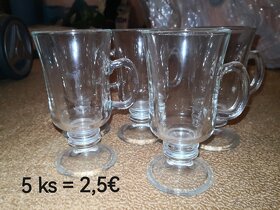 Rôzne sklenené poháre