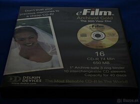 ARCHIVAČNÉ ZLATÉ CD-R  650 MB  16 ks - 1