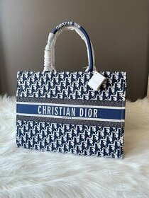 Taška Christian Dior Tote Bag - tmavomodrá