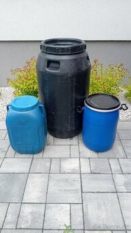 Plastové sudy 50L a 240L po potravinách
