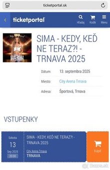 SIMA - KEDY KEĎ NIE TERAZ