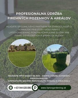 Údržba záhrad a zelene | Čistenie záhrad a kosenie pozemkov