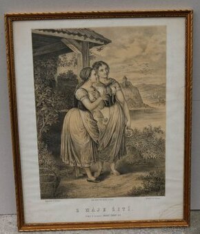 Starý grafický list z roku 1871