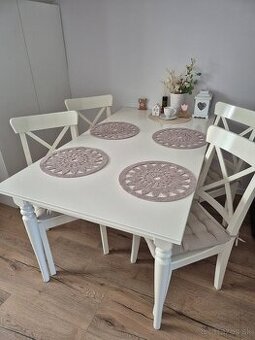 Jedálenský stôl Ingatorp + 4 stoličky Ingolf