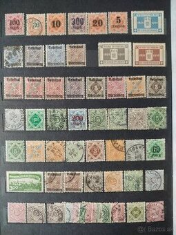 Nemecké štáty - partia známok