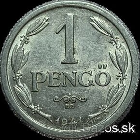 Predám 1 pengő 1941 Maďarské kráľovstvo - pekná  - 1