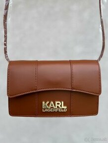 Menšia Crossbody kabelka Karl Lagerfeld - hnedá