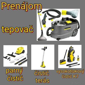 Prenájom profesionálneho tepovača Kärcher puzzi 10/1