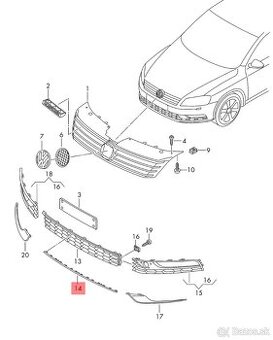 Volkswagen passat Alltrack b7 predná listy