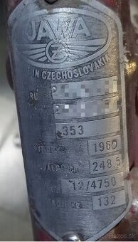 Jawa 250 353 rám