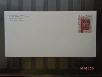 Poštové známky - SLOVENSKO - SLUŽOBNÁ OBÁLKA - 1