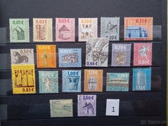 Poštové známky č.485 - SLOVENSKO - 20 ks sérií