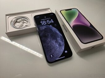 Apple iphone 14, 128 GB, batéria 100%