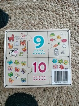 PLAYTIVE_NUMBER PUZZLE_DREVENÉ_NOVÉ_NEROZBALENÉ_NEDOSTUPNÉ
