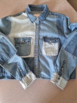 H&M džínsová košeľa            2+1zadarmo