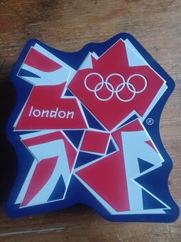 plechovka od keksov LOH 2012 London