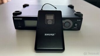 Shure SLX4 + SLX1 + WA302 (ako nové, komplet, 702–726 MHz)