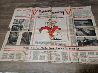 plagát - nástenné noviny Ľudové noviny 13.december 1942