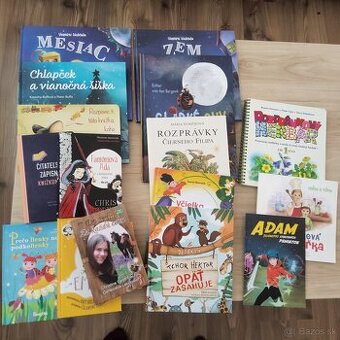 Zbierka kníh romantika a detské knihy