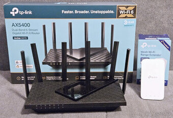TP-Link Archer AX73 + TP-Link RE300