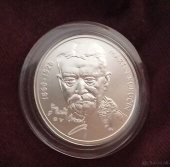 Strieborná minca Martin Kukučin