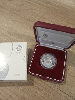 Strieborná minca San Marino 5 €