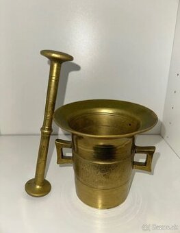 Bronzový Pozlátený Mažiar