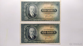 100 Kčs 1945 neperforované