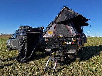 Offroad príves - camping vozík so strešným stanom PROOFF X1