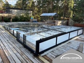 Zastrešenie bazéna, bazénu, 370 x 1053 x 65 cm – System Cove