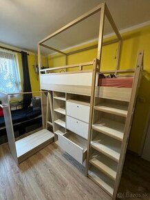 KVALITNÁ PRAKTICKÁ POSCHODOVÁ POSTEĽ S ÚLOŽNÝM PRIESTOROM