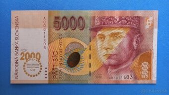 SR 5000 Sk Bimilénium, stav N (UNC)