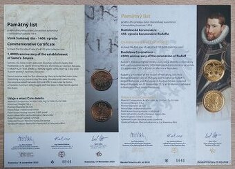 Pamätné listy 100 Euro 2023/2024