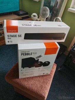Creative Pebble plus a Creative Stage SE mini