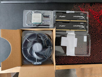 8GB DDR4 + Ryzen 2400G + nový OEM Chladič z 5700G