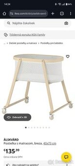 Detská postieľka Ikea Älskvärd