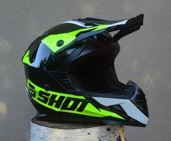 Prilba helma SHOT neo žltá biela čierna