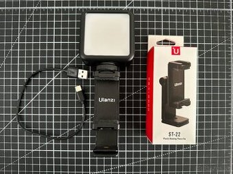 ULANZI DRŽIAK NA TELEFÓN + SVETLO