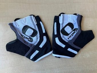 cyklistické rukavice HQBC WOW Cooler, bielo-čierne