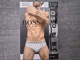 Nové Pánske Slipy zn. HUGO BOSS 3 ks v balení č.S - 18 Eur