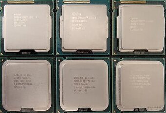 Rôzne CPU Intel Core i5, i3, Core 2 Duo, Pentium
