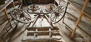 Predám kolesá z voza, drevený voz