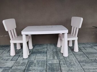 Mamut set stôl a 2 stoličky