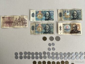 Československé bankovky / mince