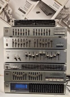 SERIA =7x Equalizer TECHNICS strieborny, vyroba Japan = Eq2