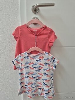 Tričko s krátkym rukávom 2ks LUPILU (veľ. 86/92)