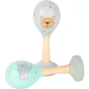 Vedomostne eko hračky pre deti - Hudobné hrkálky Pastelové