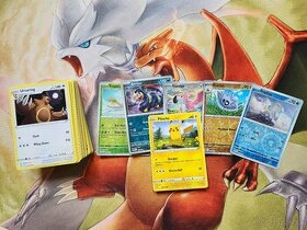 Pokemon karty 100 kusový balík + Pikachu (7 eur)
