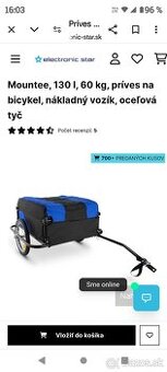 Prívesný vozík za bicykel Duramaxx
